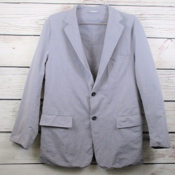 jil sander Other - Jil Sander 48/L Oxford Cotton Blazer Blue Chambray